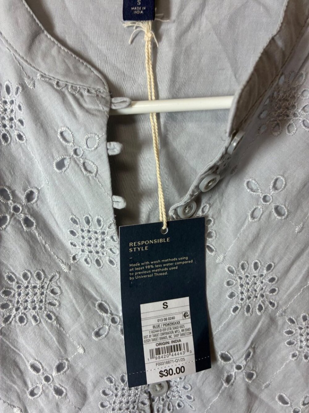 NWT Universal Thread Cotton Dress +Pockets Short Sleeve Gray Size Small MSRP $30 - Picture 3 of 6